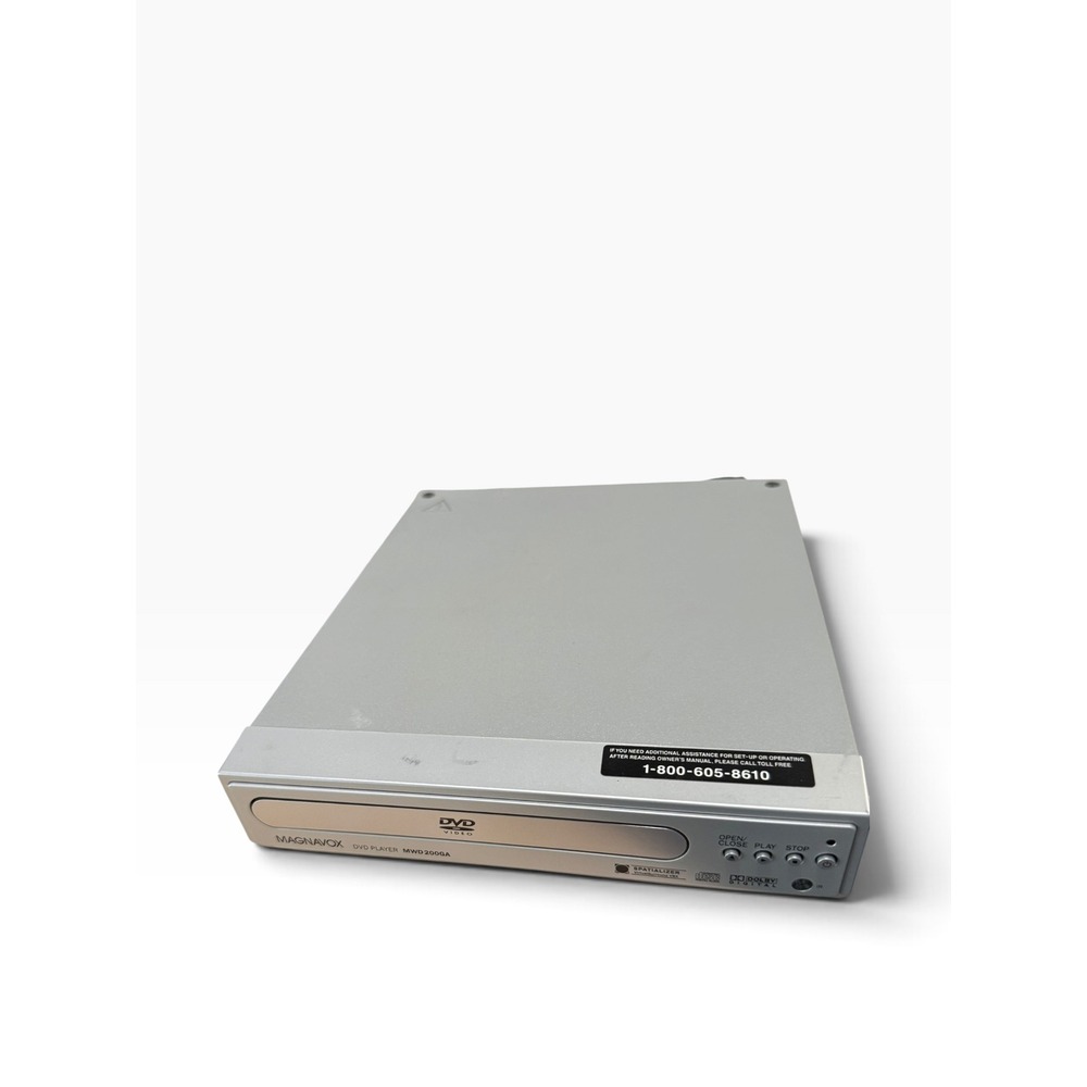 Magnavox MWD200GA DVD Player Silver Compact Home Theater Digital Audio Out